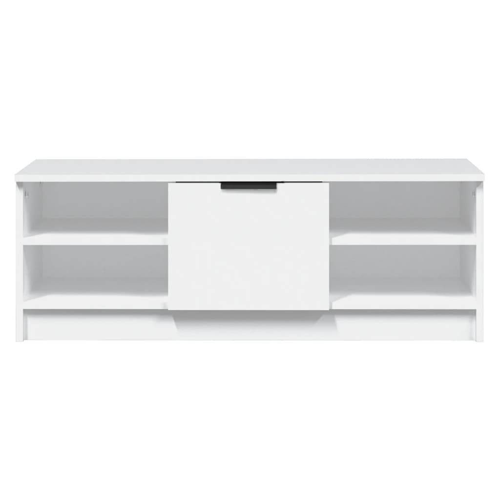 Tv-Meubel 02X35,5X36,5 Cm Bewerkt Hout Wit