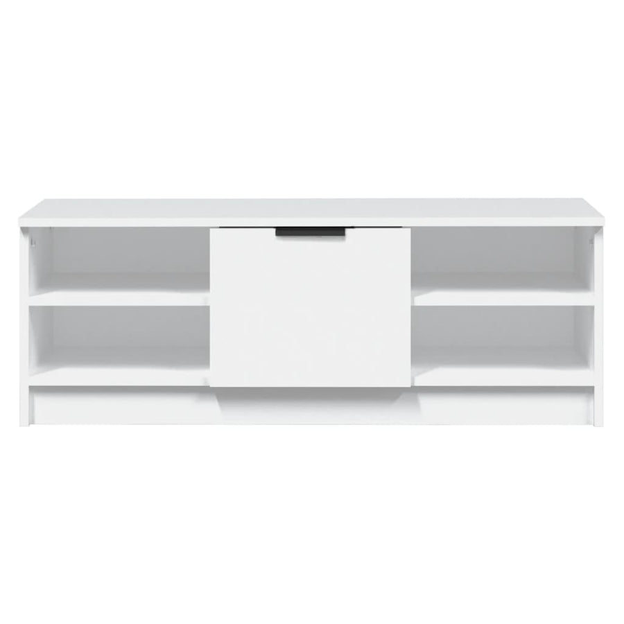 Tv-Meubel 02X35,5X36,5 Cm Bewerkt Hout Wit