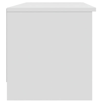 Tv-Meubel 02X35,5X36,5 Cm Bewerkt Hout Wit