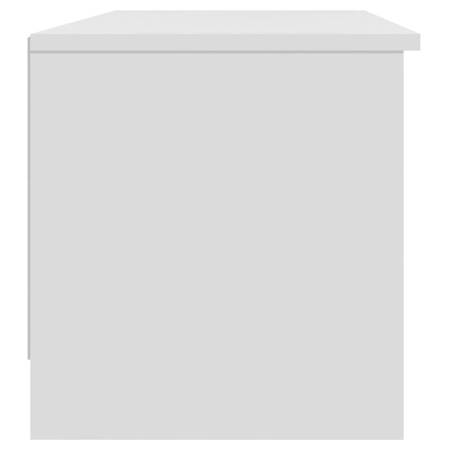Tv-Meubel 02X35,5X36,5 Cm Bewerkt Hout Wit