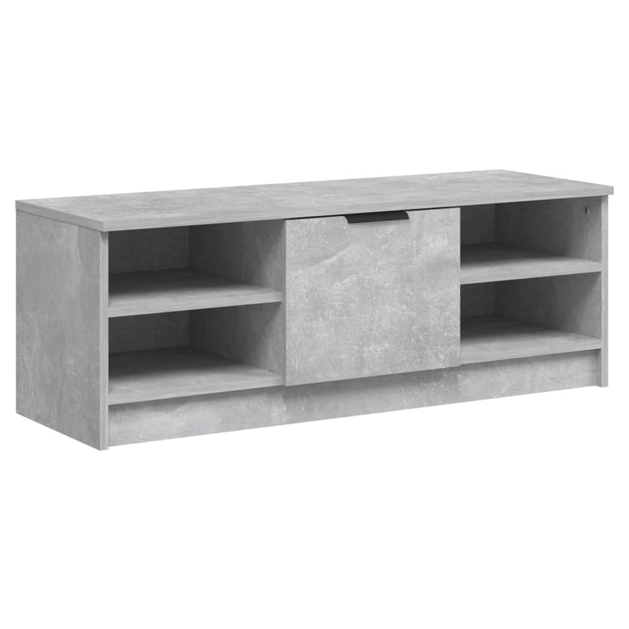 Tv-Meubel 102X35,5X36,5 Cm Bewerkt Hout Betongrijs