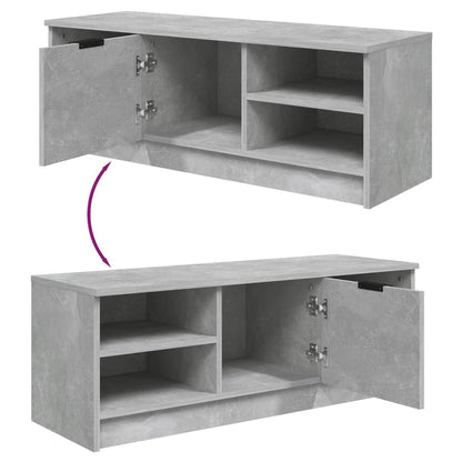 Tv-Meubel 102X35,5X36,5 Cm Bewerkt Hout Betongrijs