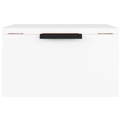 Nachtkastjes 2 st wandgemonteerd 34x30x20 cm wit Wit