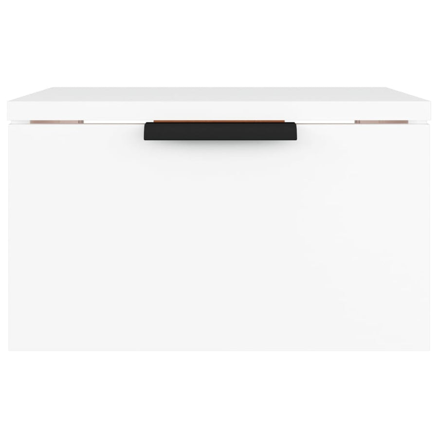 Nachtkastjes 2 st wandgemonteerd 34x30x20 cm wit Wit