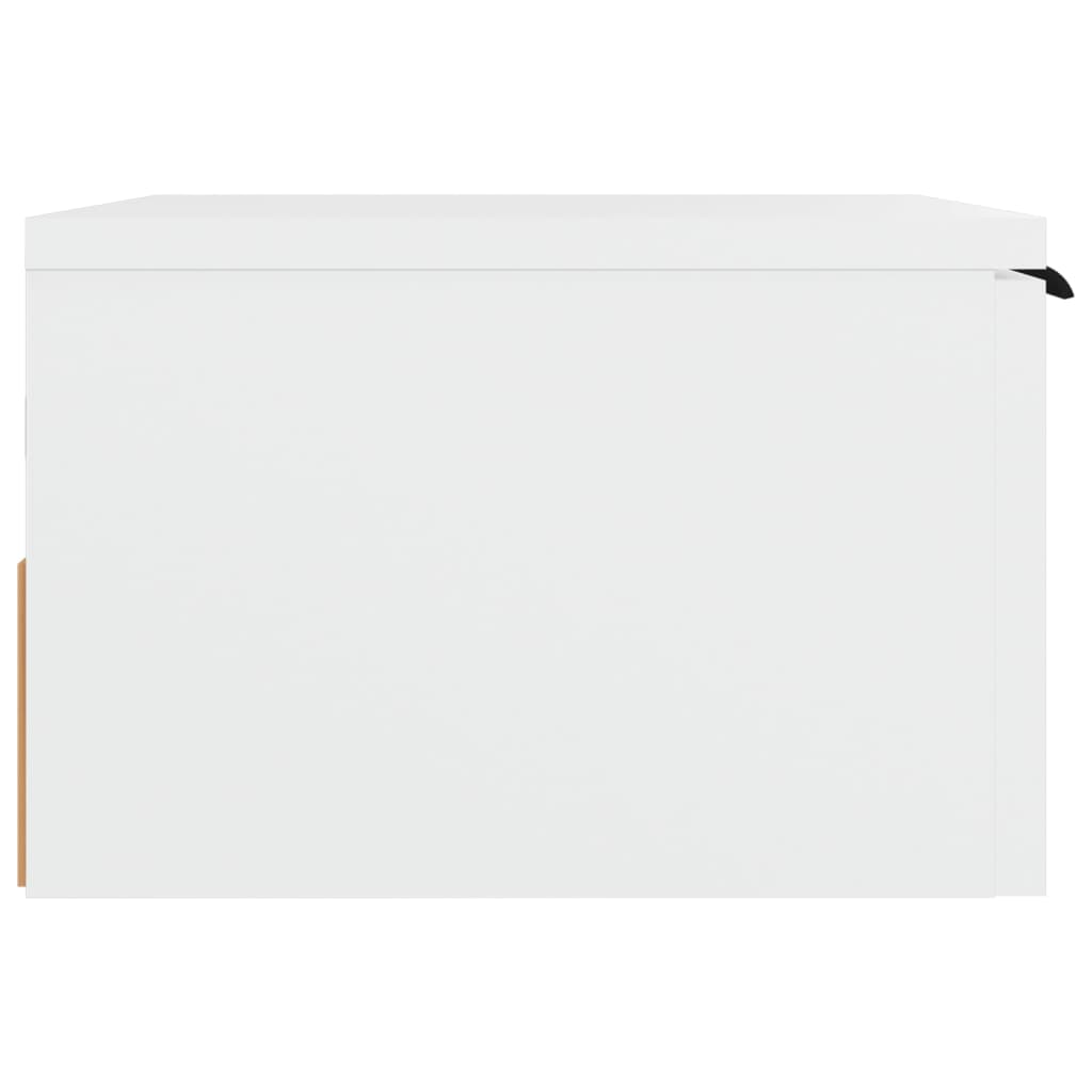 Nachtkastjes 2 st wandgemonteerd 34x30x20 cm wit Wit