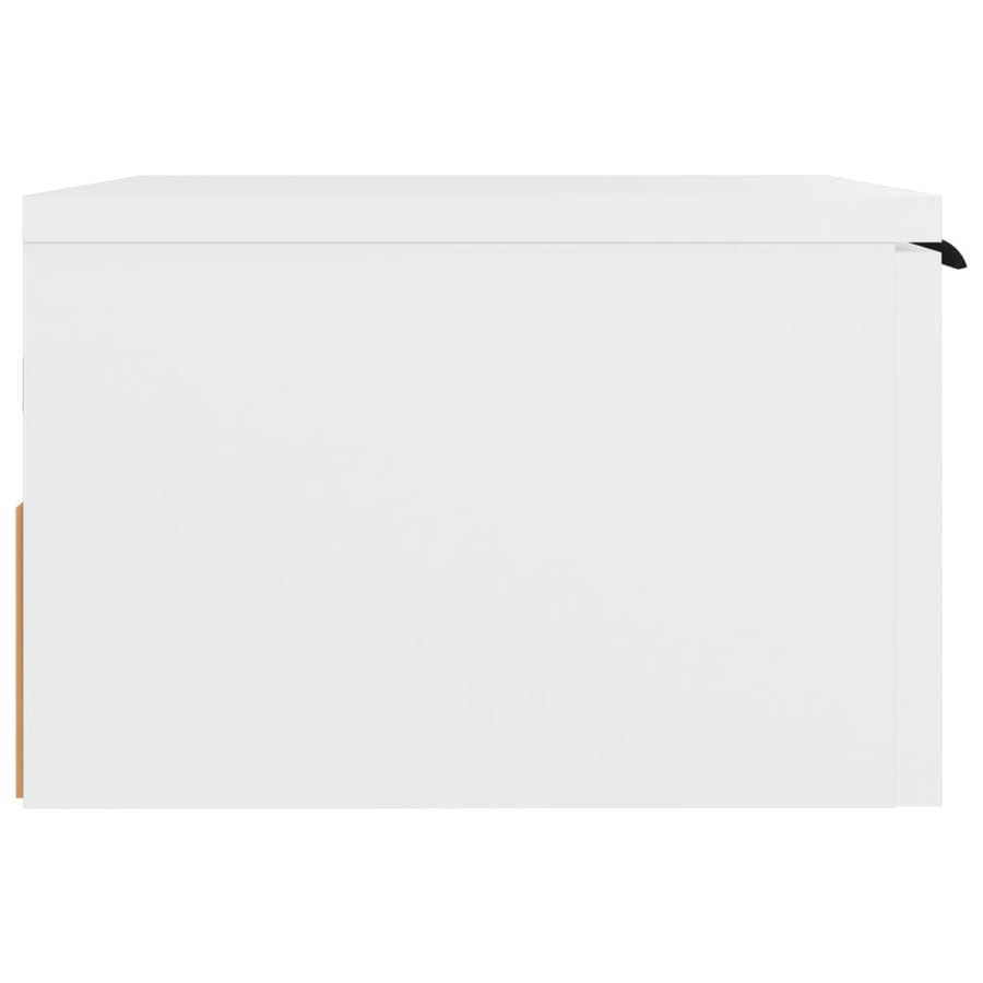 Nachtkastjes 2 st wandgemonteerd 34x30x20 cm wit Wit