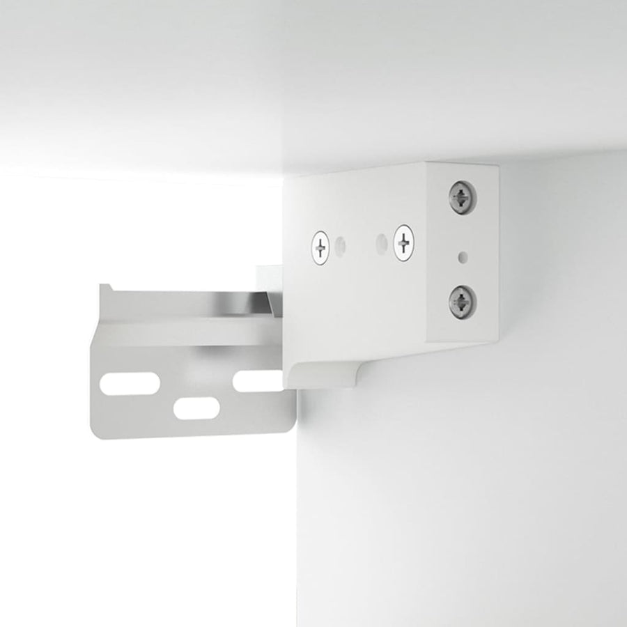 Nachtkastjes 2 st wandgemonteerd 34x30x20 cm wit Wit