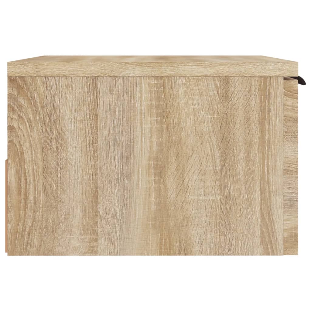 Nachtkastje wandgemonteerd 34x30x20 cm sonoma eikenkleurig 1 Sonoma eiken