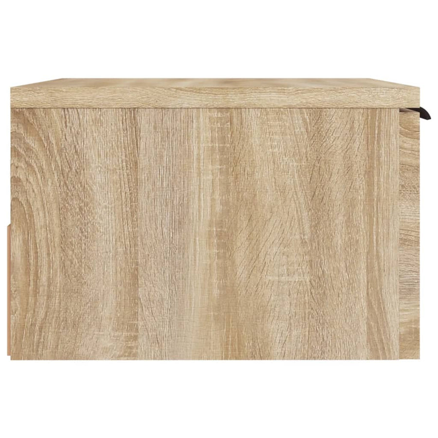 Nachtkastje wandgemonteerd 34x30x20 cm sonoma eikenkleurig 1 Sonoma eiken