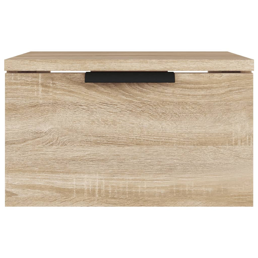 Nachtkastjes 2 st wandgemonteerd 34x30x20 cm sonoma eikenkleur Sonoma eiken