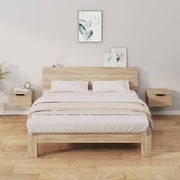 Bedside tables 2 pcs wall-mounted 34x30x20 cm Sonoma oak colour