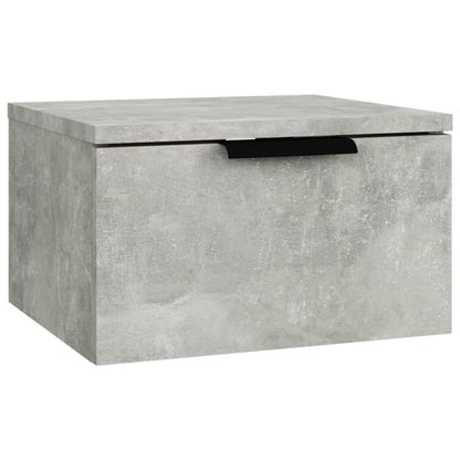 Nachtkastjes 2 st wandgemonteerd 34x30x20 cm betongrijs 2 Betongrijs