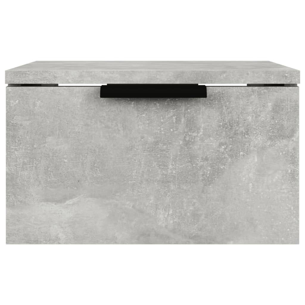 Nachtkastjes 2 st wandgemonteerd 34x30x20 cm betongrijs 2 Betongrijs