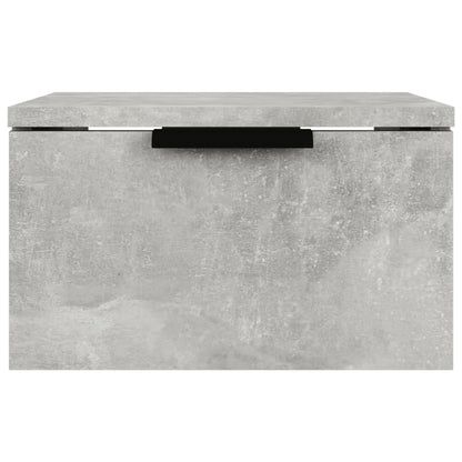 Nachtkastjes 2 st wandgemonteerd 34x30x20 cm betongrijs 2 Betongrijs