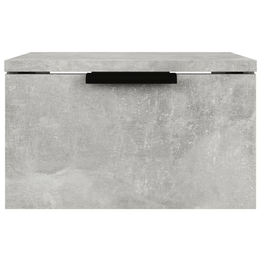 Nachtkastjes 2 st wandgemonteerd 34x30x20 cm betongrijs 2 Betongrijs