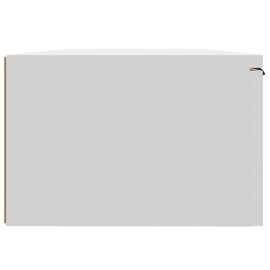 Wandkast 68X30X20 Cm Bewerkt Hout Wit