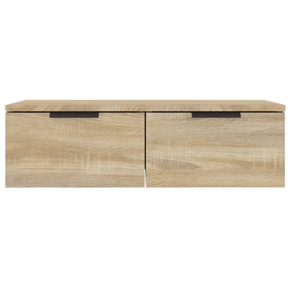 Wandkast 68X30X20 Cm Bewerkt Hout Sonoma Eikenkleurig