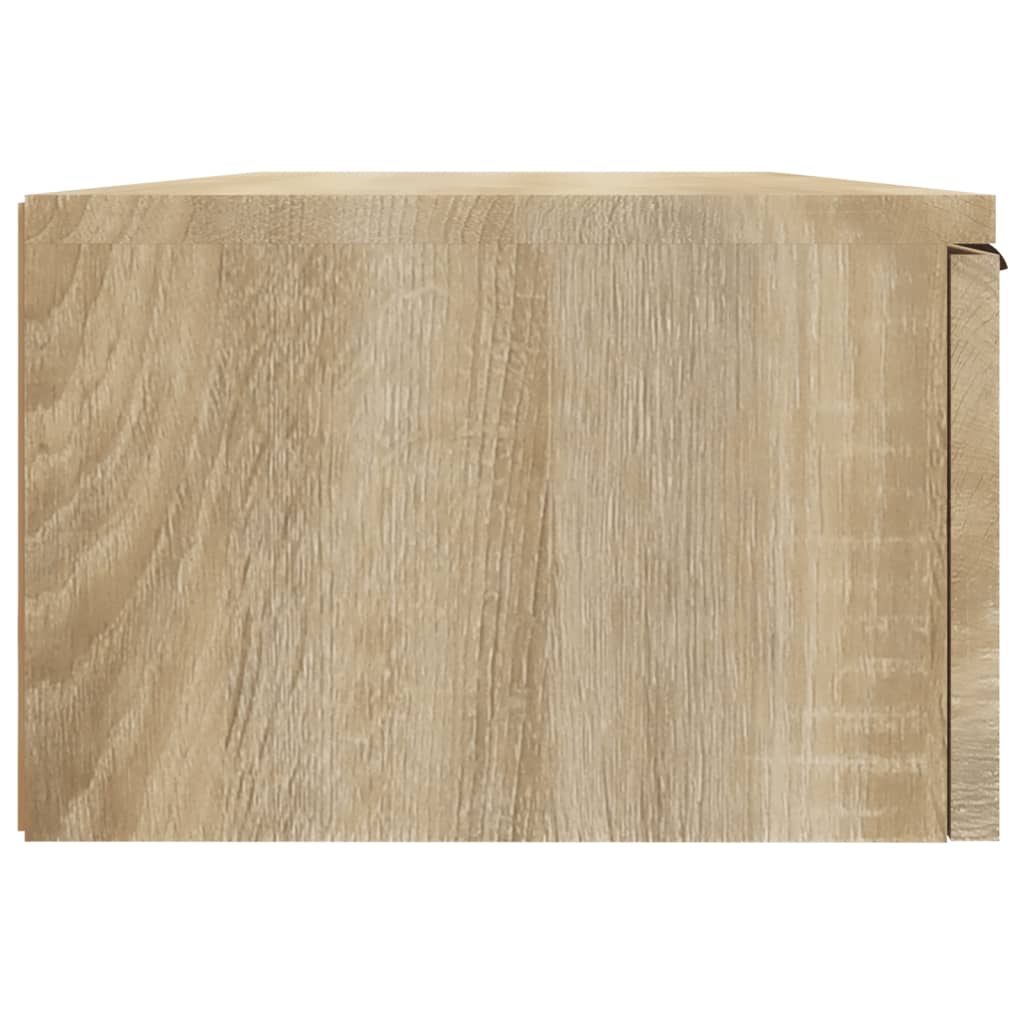 Wandkast 68X30X20 Cm Bewerkt Hout Sonoma Eikenkleurig