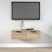 Wandkast 68x30x20 cm bewerkt hout sonoma eiken