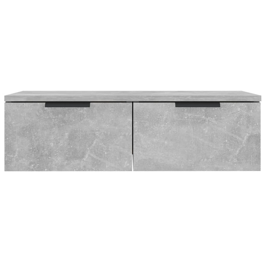 Wandkast 68X30X20 Cm Bewerkt Hout Betongrijs