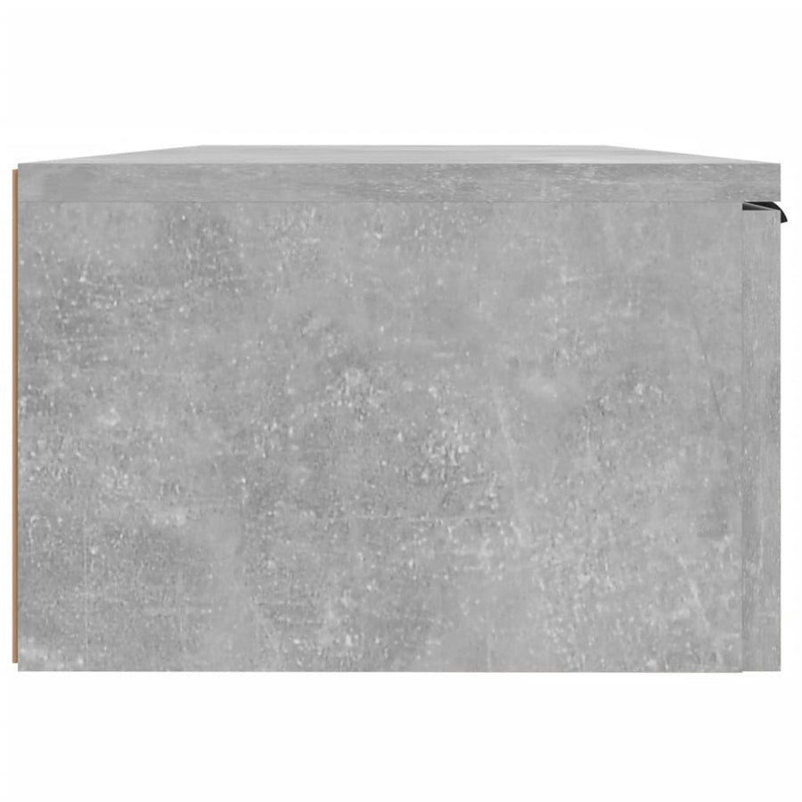 Wandkast 68X30X20 Cm Bewerkt Hout Betongrijs