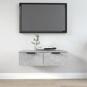 Wandkast 68x30x20 cm bewerkt hout betongrijs