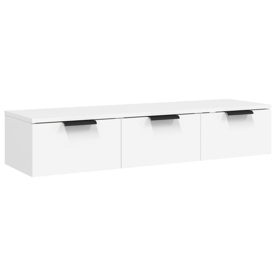 Wandkast 102X30X20 Cm Bewerkt Hout Wit