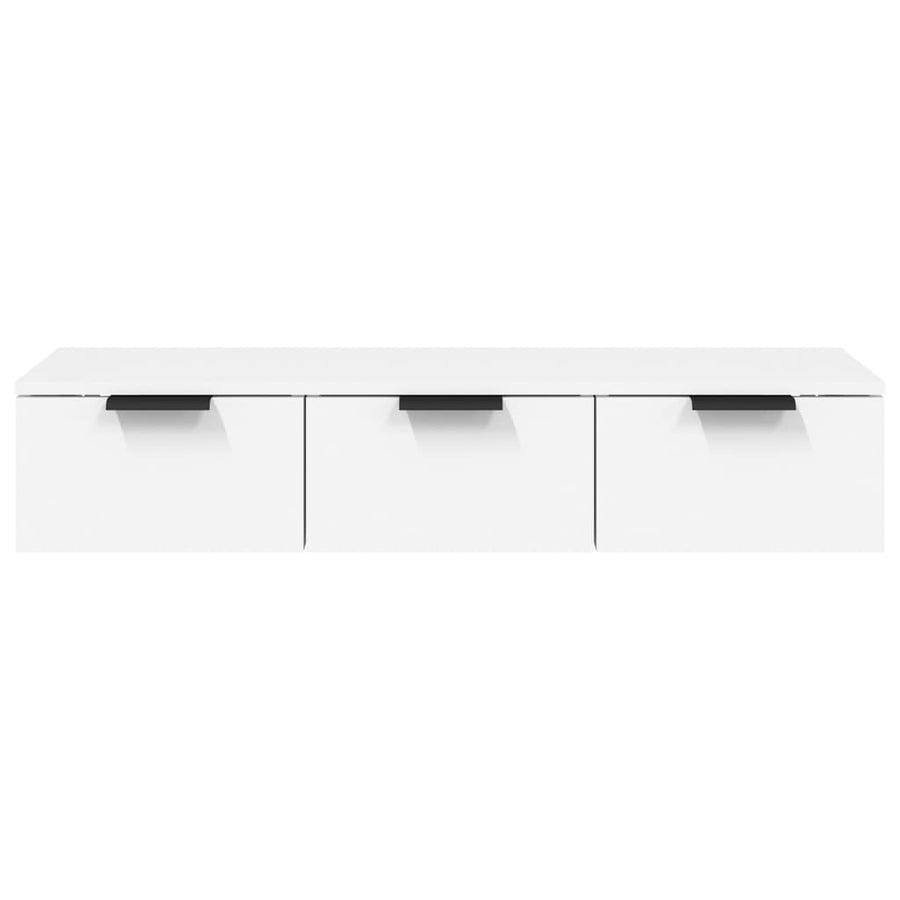 Wandkast 102X30X20 Cm Bewerkt Hout Wit