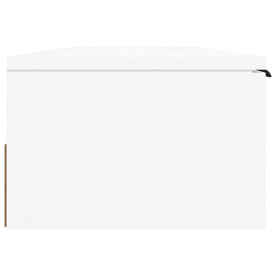 Wandkast 102X30X20 Cm Bewerkt Hout Wit