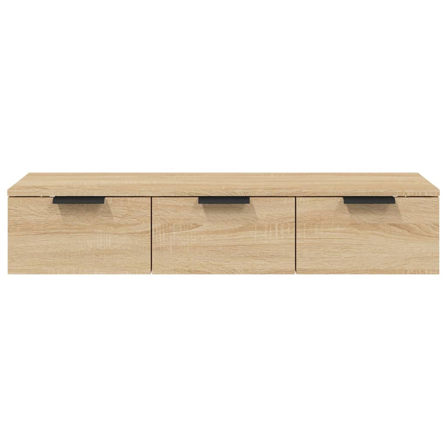 Wandkast 102X30X20 Cm Bewerkt Hout Sonoma Eikenkleurig
