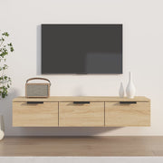Wandkast 102x30x20 cm bewerkt hout sonoma eiken