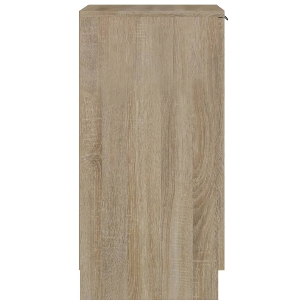 Schoenenkast 30X35X70 Cm Bewerkt Hout Kleurig Sonoma eiken