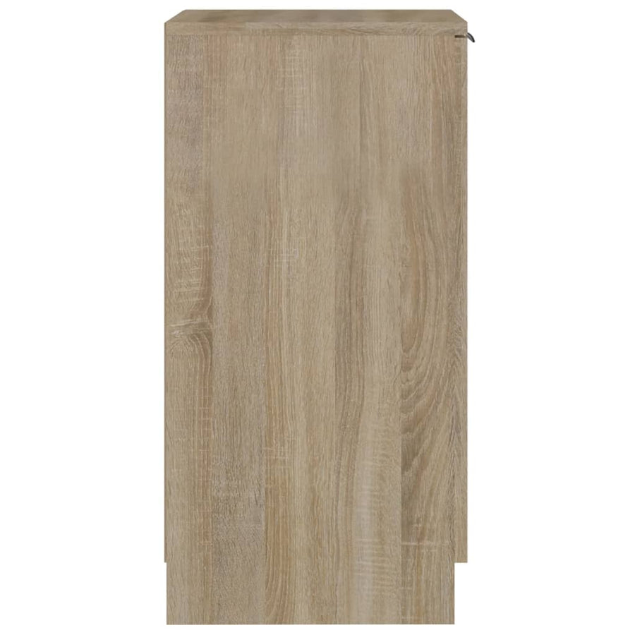 Schoenenkast 30X35X70 Cm Bewerkt Hout Kleurig Sonoma eiken