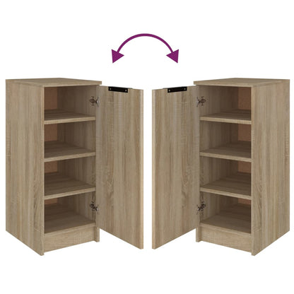 Schoenenkast 30X35X70 Cm Bewerkt Hout Kleurig Sonoma eiken
