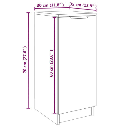 Schoenenkast 30X35X70 Cm Bewerkt Hout Kleurig Sonoma eiken