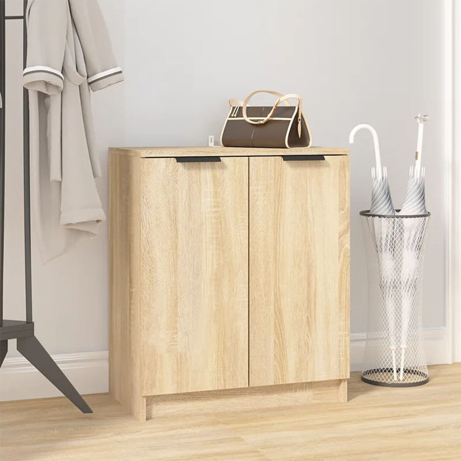 Schoenenkast 59X35X70 Cm Bewerkt Hout Kleurig Sonoma eiken