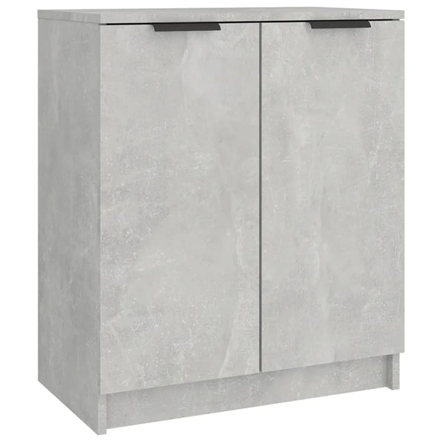Schoenenkast 59X35X70 Cm Bewerkt Hout Betongrijs