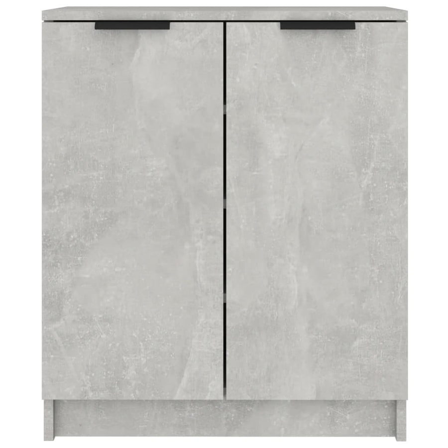 Schoenenkast 59X35X70 Cm Bewerkt Hout Betongrijs
