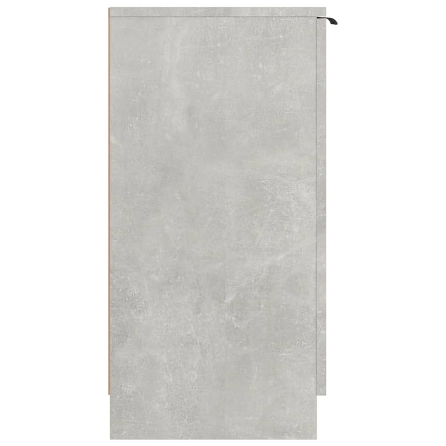 Schoenenkast 59X35X70 Cm Bewerkt Hout Betongrijs