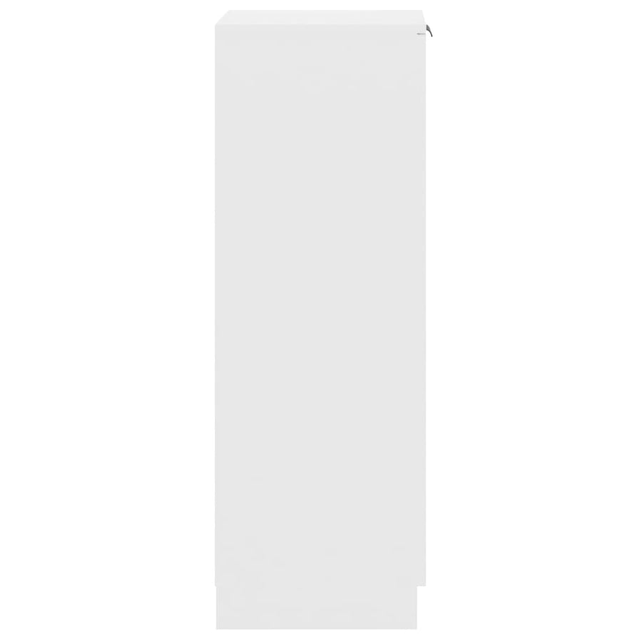 Schoenenkast 30X35X100 Cm Bewerkt Hout Wit