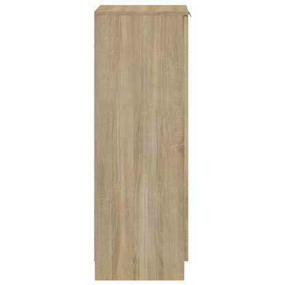 Schoenenkast 30X35X100 Cm Bewerkt Hout Sonoma Eikenkleurig