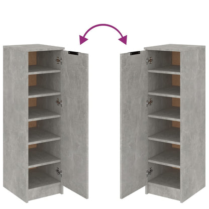 Schoenenkast 30X35X00 Cm Bewerkt Hout Betongrijs