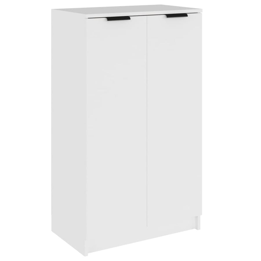 Schoenenkast 59x35x100 cm bewerkt hout wit Wit