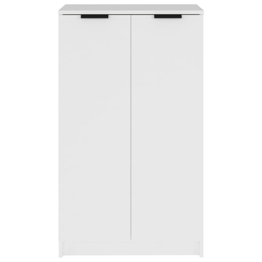 Schoenenkast 59x35x100 cm bewerkt hout wit Wit