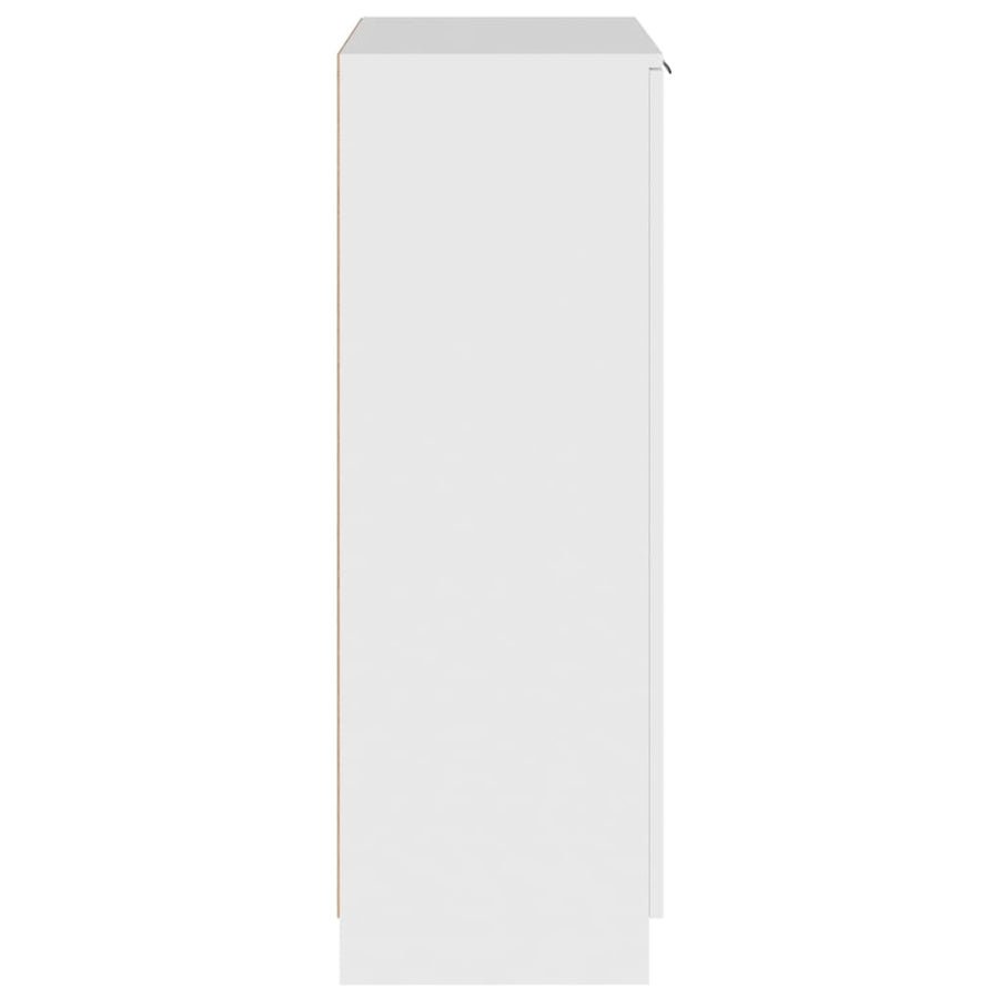 Schoenenkast 59x35x100 cm bewerkt hout wit Wit