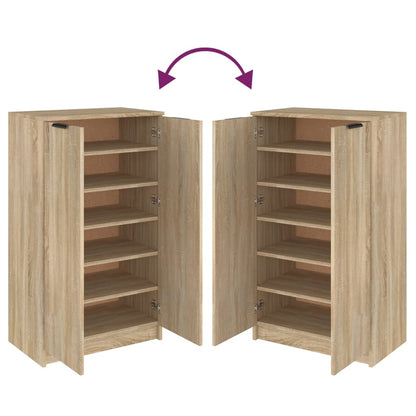 Schoenenkast 59X35X00 Cm Bewerkt Hout Kleurig Sonoma eiken