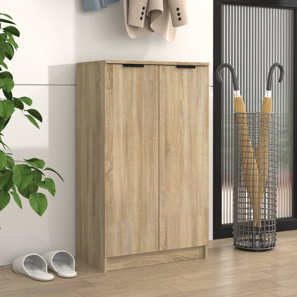 Schoenenkast 59X35X00 Cm Bewerkt Hout Kleurig Sonoma eiken