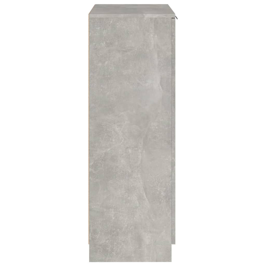 Schoenenkast 59X35X00 Cm Bewerkt Hout Betongrijs