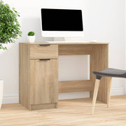 Bureau 100x50x75 cm bewerkt hout sonoma eiken