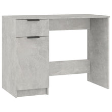 Bureau 100X50X75 Cm Bewerkt Hout Betongrijs